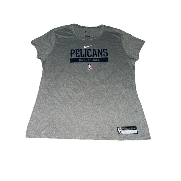 Nike Engineered Gray New Orleans Pelicans T-Shirt Size XXL The Nike Tee - Picture 1 of 5